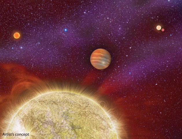 藝術示意圖：系外行星就是指太陽系之外，圍繞其他恒星運行的行星體。我們對于這些遙遠世界幾乎一無所知，對它們的內部結構則更加陌生